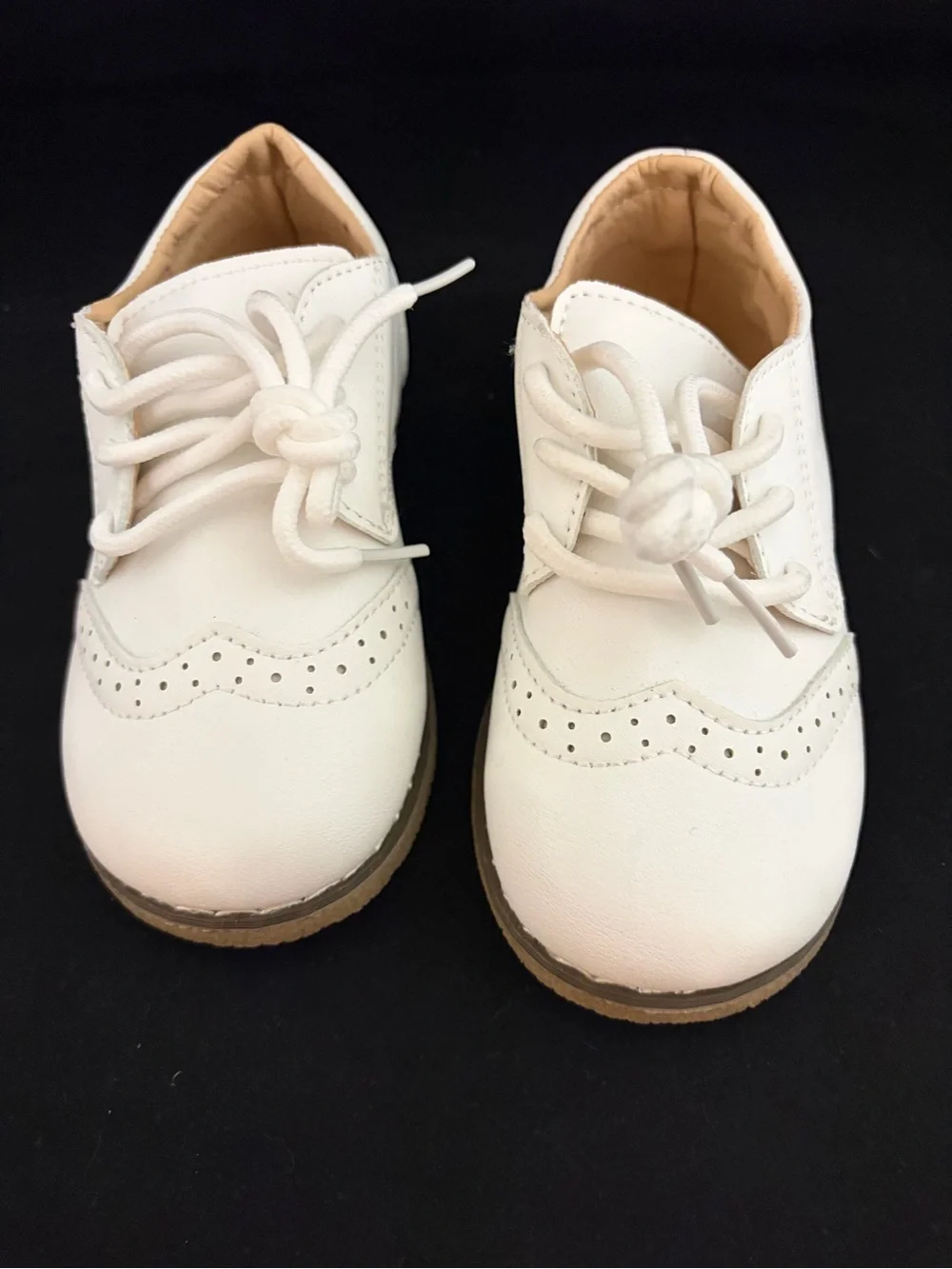 Meckior Boy's Pristine White Toddler Dress Shoes Size 28 or U.S. 11 Like New